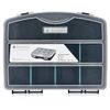 Navaris Plastic Storage Box - Stackable Organizer Case with Adjustable and Removable Divider Compartment for Tools, Small Items, Jewelry - 1 Box
