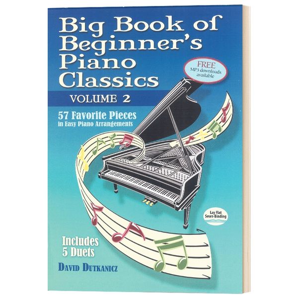 Big Book of Beginner's Piano Classics Volume Two 英文原版 初学者钢琴经典大书第二卷 英文版