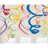 Amscan Party Hanging Swirls | Rainbow | Party Decor