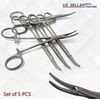 Surgical Mosquito Forcep 5" Hemostat Curved Locking Handle Dental Instruments CE