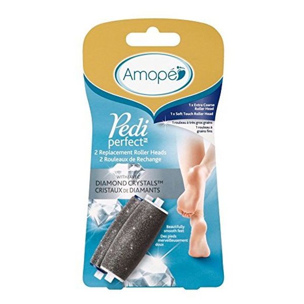 Amope Pedi Perfect Electronic Foot File Refills, 1 Regular & 1 Extra (4 Pack)