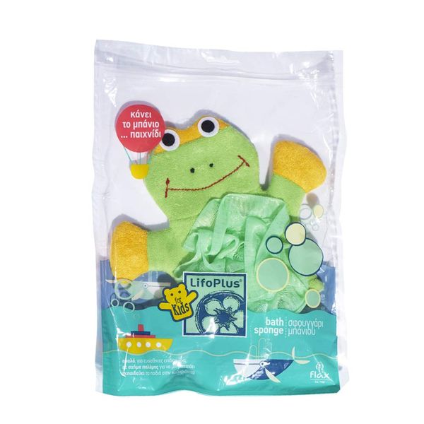 Lifoplus Baby Sponge Green Frog, 1 Piece
