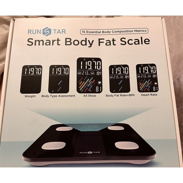 RUNSTAR Smart Body Fat Scale HEART RATE, BMI, NEW IN BOX