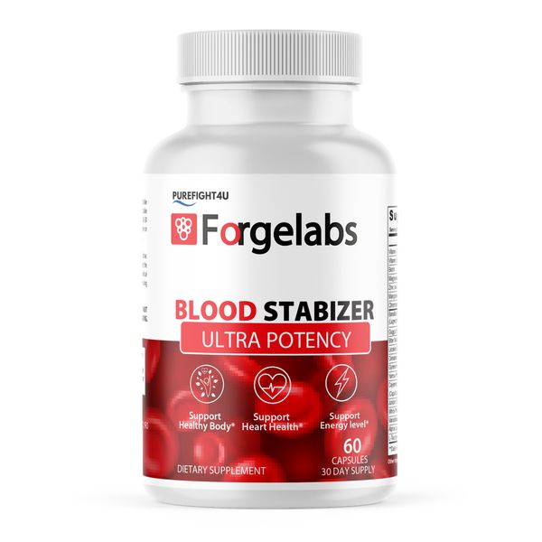 Forge Labs Blood Stabilizer, Natural Blood Support Supplement - 60 Capsules