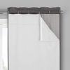ECLIPSE Solid Minimalist Blackout Thermal Liner for Window Curtains with Drapery Hooks (2 Panels), 27" x 60", White