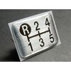 Tuningfan Shift Pattern Emblem Upper Left R for 5 Speed MT Car Low Back Racing Pattern Old Car SPE-A502
