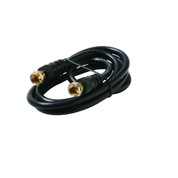 12FTF-F RG59 Patch Cable Black Premium Retail Blister Pack