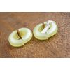 Vintage Earrings Yellow Plastic Western Germany Antique