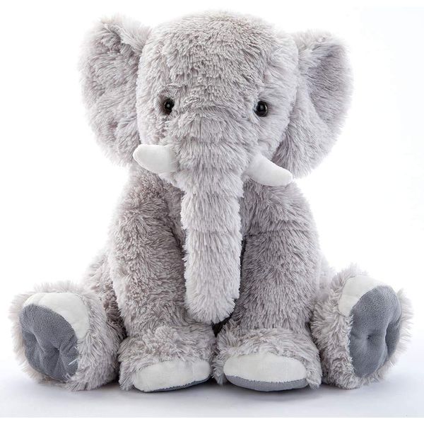 Toys Studio 19.6 Inch Stuffed Elephant Animal Soft Giant Elephant Plush Gift for Girls, Boys (Gray)