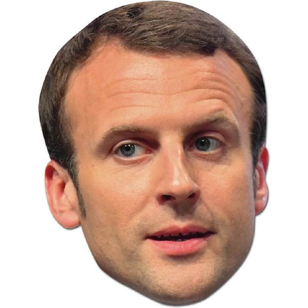 Star Cutouts SM257 "Emmanuel Macron" Mask (Standard)