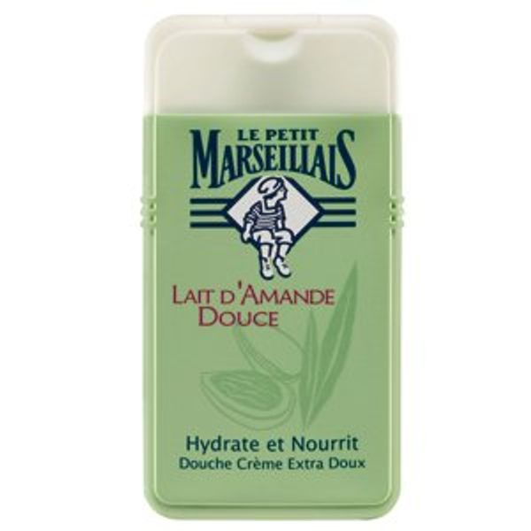 Le Petit Marseillais 3 Bottles of Body Wash Your Choice, French Shower Cream 6 Varieties 250ml (8.4oz) (Lait D'amande Douce (Sweet Almond Milk))