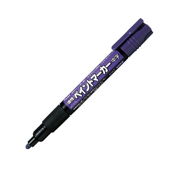 Pentel Permanent Marker, Paint Marker, Medium Point, Purple, MMP20-V