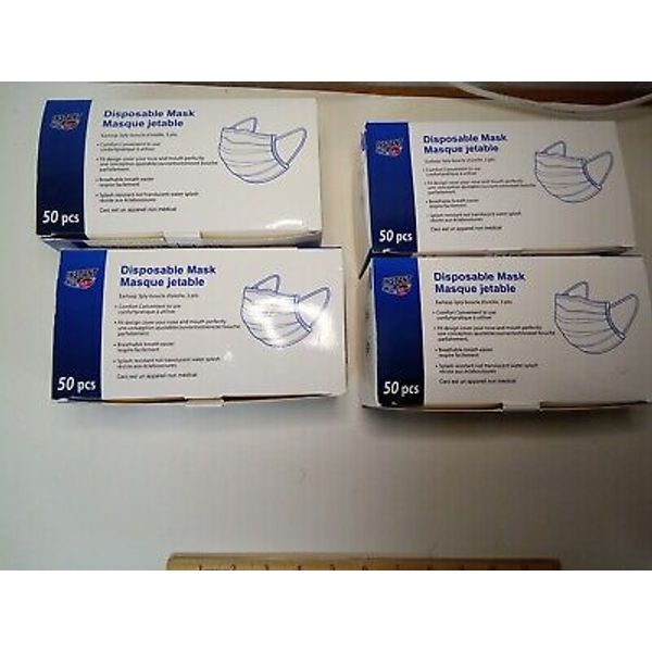 Instant Aid Disposable Mask 3 Ply 4 Pack Of 50 A Piece