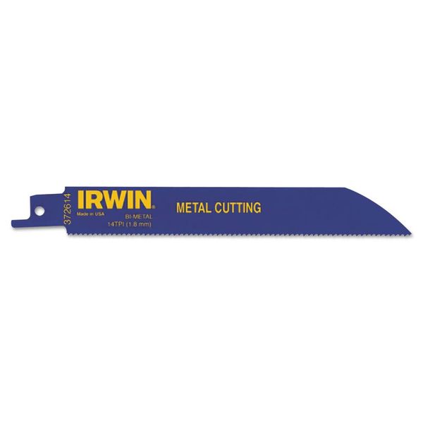 IRWIN Reciprocating Saw Blades, Metal Cutting, 6-inch, 14 TPI, 25-Pack (372614B)