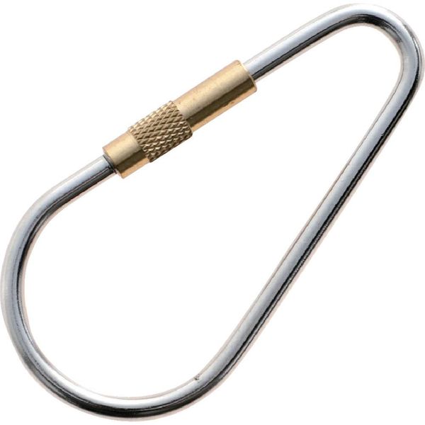 TRUSCO TNRC-3 Stainless Steel Eggplant Ring Catch, Brass Nut Type, Wire Diameter 0.1 inches (3 mm), Length 2.4 inches (60 mm) (1 Piece)