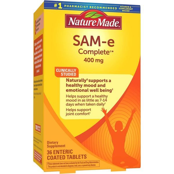 Nature Made Nature Made SAM-e 400 mg Dietary Supplement for Mood Support 36 Tablets 36 Day Supply