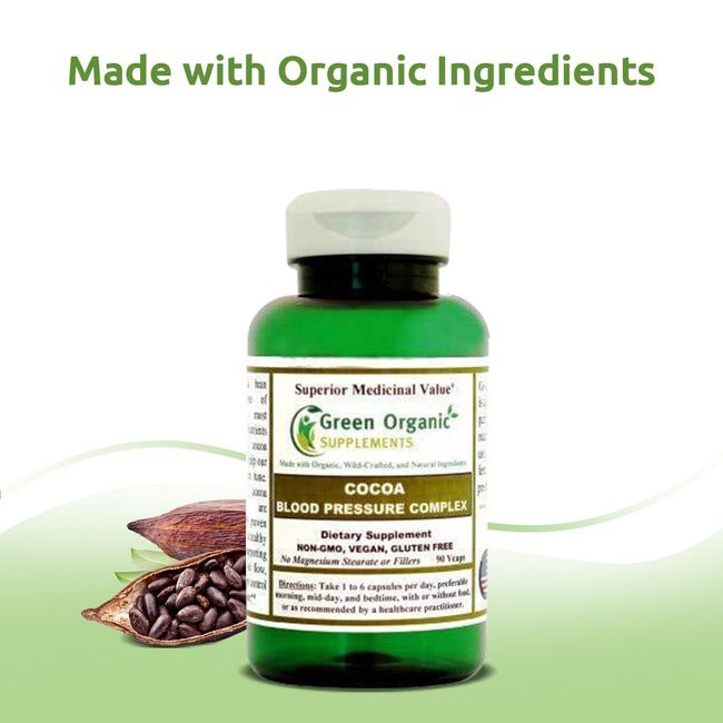 Green Organic Supplements' Blood Pressure, Cocoa