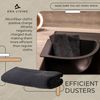 ENA Living 2er-Pack, Schwarze Mikrofasertücher