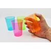 DIRECTGLOW LLC 100ct Blacklight Reactive 10oz Party Cups + 5 Blacklight Balloons (Neon Assorted)