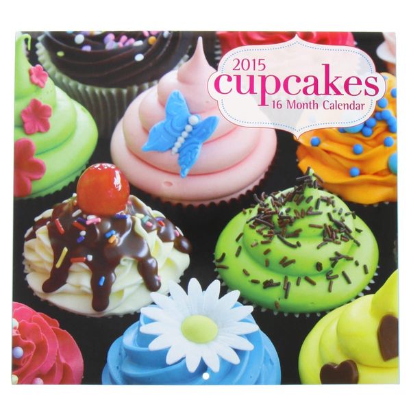 2015 Wall Calendar - 16 Month Cupcakes Design