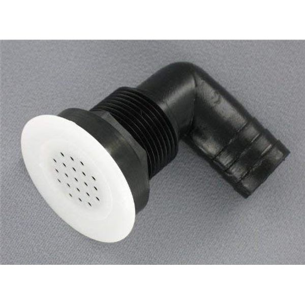 Replacement Boat Parts Elbow Drain w/Screen, 1" Hose Barb