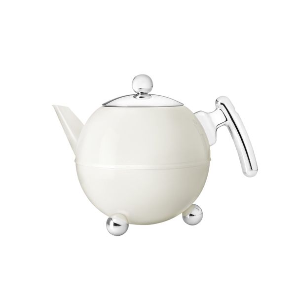 Bredemeijer 41 fl oz Teapot SS White Cloud BELLA RONDE