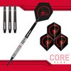Unicorn Soft Tip Darts Set | Core Plus | Tungsten Barrels | 19 g