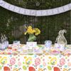 Easter Party Tableware Set,37Pcs Easter Themed Party Paper Plates Napkins Tablecloth Easter Party Supplies,Colourful Easter Egg and Rabbit Table Decorations Easter Party Pack Bundle Dinner Dessert