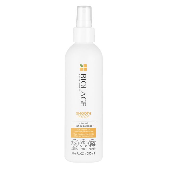 Biolage Styling Smooth Shine Milk | Lightweight Mist That Smooths Hair & Controls Frizz | For All Hair Types | Paraben-Free | Vegan |8.5 fl. oz. | 8.45 Fl. Oz