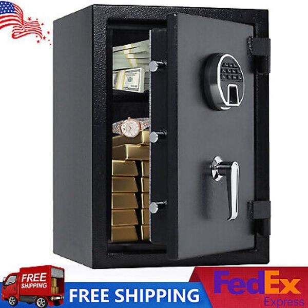 Fireproof Safe Box with Digital Lock Security for Cash Jewelry Valuables Home US