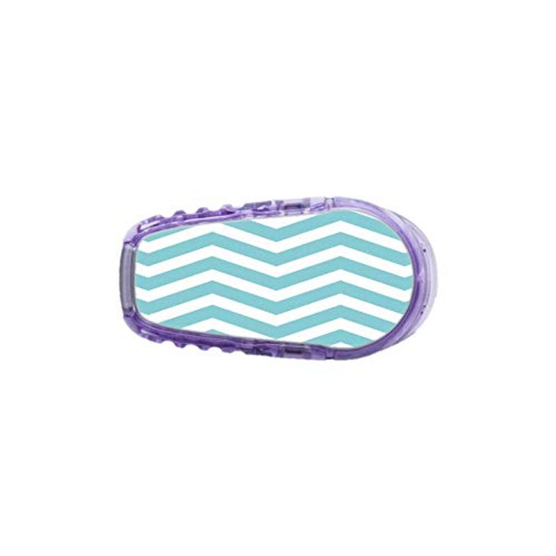 Dexcom G6 Sensor Transmitter Vinyl Sticker (Mint Chevron) - Pack of 2 ...