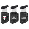 Universal 3PC 9mm/.40 Single Stack IWB/OWB Mag Carrier Magazine Holster Pouch with Pattern