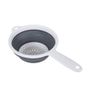 Addis Collapsible Colander with Handle-White and Grey-518405