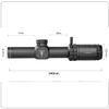 T-EAGLE Rifle Scope EO1.2-6x24WA Variable Magnification Short Scope (with One Piece Mount) bk