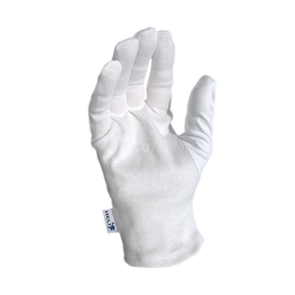 BUZZUFY Heli Presentation Gloves, White, Size XL, 1 Pair, Microfiber and Cotton