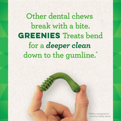 Greenies Original Petite Natural Dental Care Dog Treats, 27 oz. Pack (45 Treats)