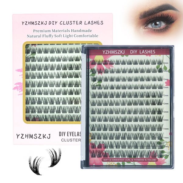 Wimpern Extensions, 144 PCs Wimpern, 10-16mm Wimpern Extensions Set, D Curl Lashes (DF11 Stil)