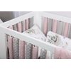 BABYMAM Double-sided Cot Rail Rung Wrap Protector 1Pc Pink