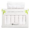 Marmaris Co. Face Wash Cloth, Luxury, Soft Bamboo Washcloths for Your Body and Face, Set of 6 White Washcloths, Face Towels 12x12 Facial Towels, Makeup Remover