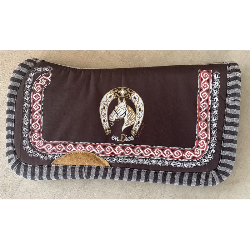 Carona Charra Brown Cola De Pato Horse Pad