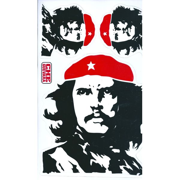 XIAXIN Waterproof PVC Che Guevara Sticker Set Guevara Cuban Castro Indoor Outdoor TS-109