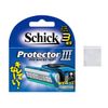 Schick Protector Three Blade Replacement Blades (4 Pieces) with Portable Pouch