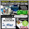 COUNTERTOP SEALER, ALL SURFACE CERAMIC SPRAY GRANITE MARBLE QUARTZ STONE GLASS