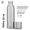Klean Kanteen TKPro Bottle Brushed Stainless 1000 ml