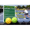 PICKLEBALL RULES LAMINATED -2 PACK- 11x17+8.5x11  - LARGE FONT OFFICIAL RULES