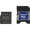 Panasonic RP-SS512BJ1K Mini SD Memory Card 512MB