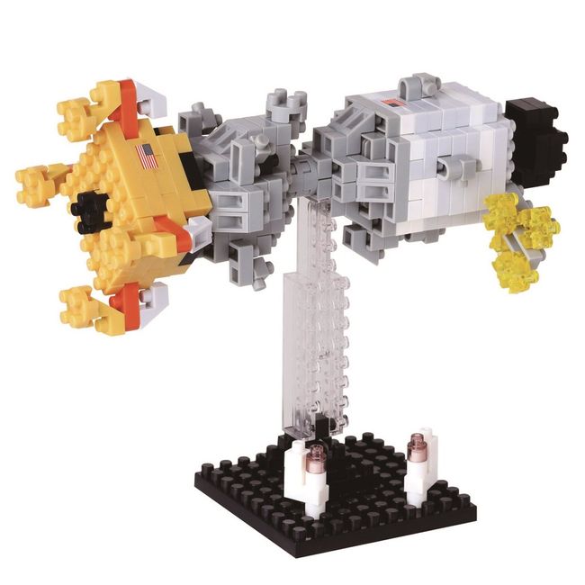 Kawada NBH_084 Nanoblock Challenge to The Moon Landing Building Kit