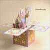 A06-Pop Up Butterfly Box Greeting Card|Birthday/