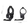 Mysanil Flashlight Ring, 1'' Tatcical Adapter Ring with Pocket Clip Finger Release for SureFire Black