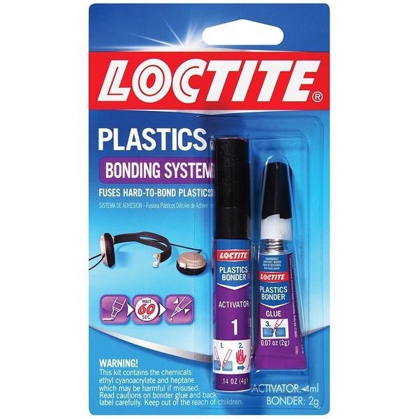Loctite Super Glue 681925 2-Gram Plastic Bonding Adhesive, 6 Pack